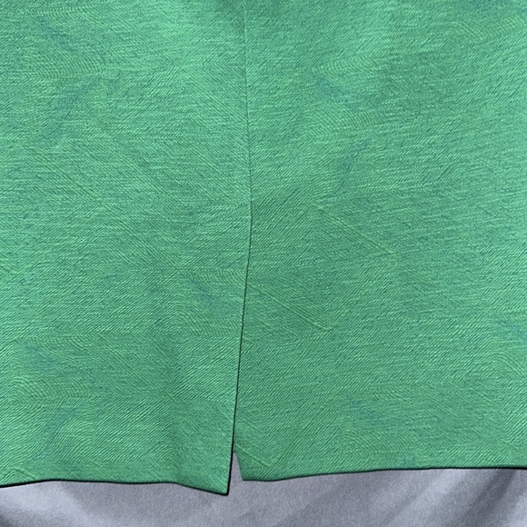 Green raised print pencil skirt - Picture 6 of 7